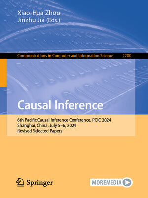 cover image of Causal Inference